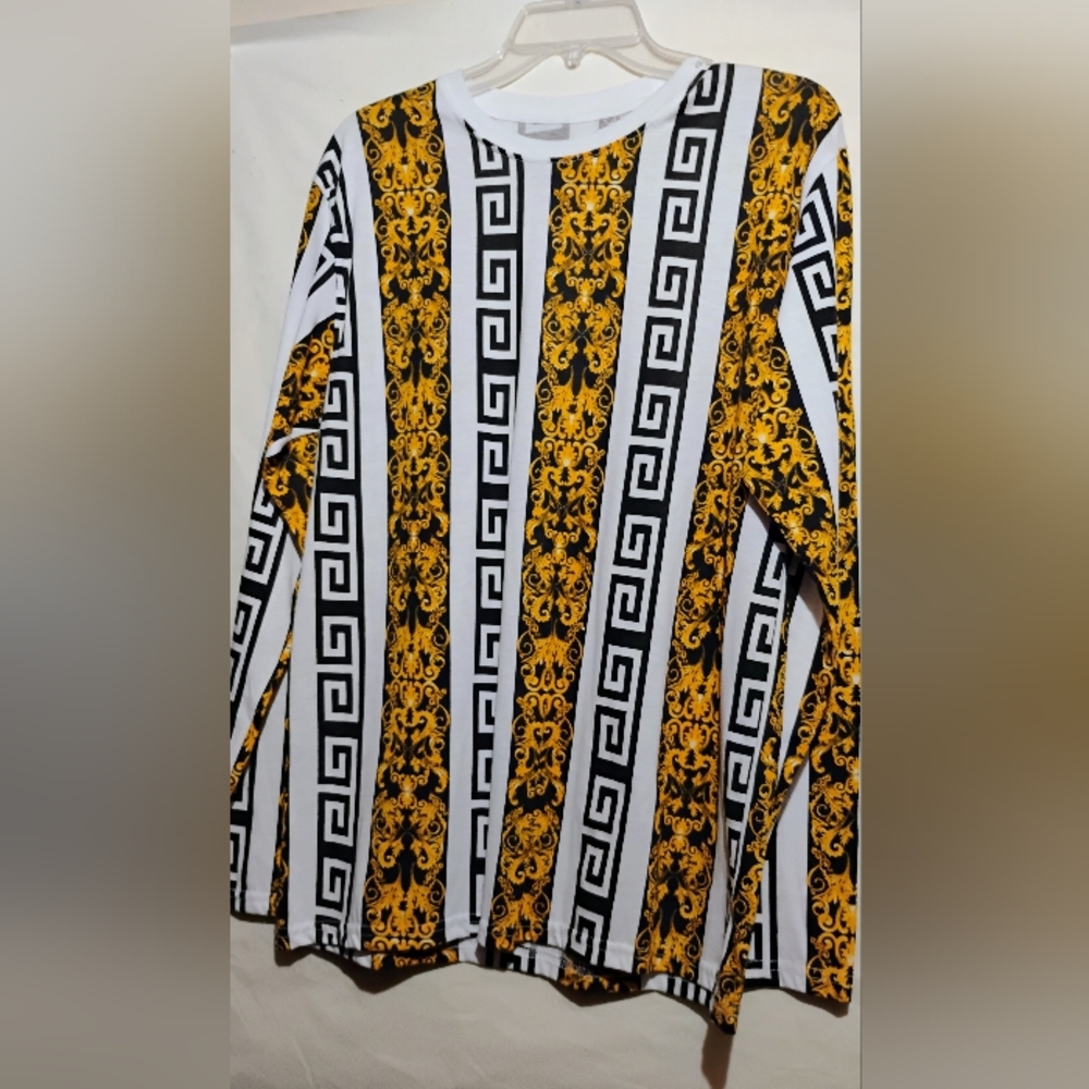 Fresh Laundry - Legendary Black & Gold L/S T Shirt Men's Size Medium